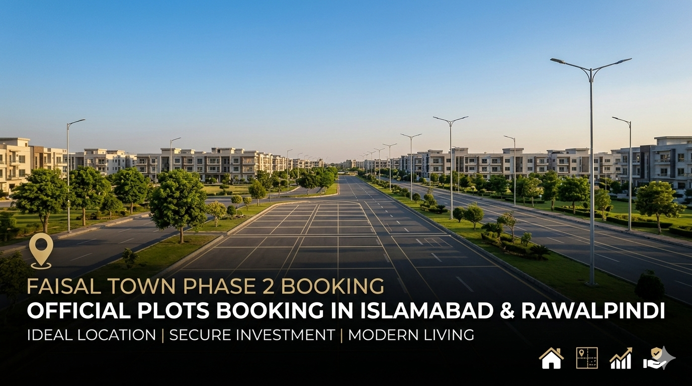 Faisal Town Phase 2 Booking – Official Plots Booking in Islamabad & Rawalpindi