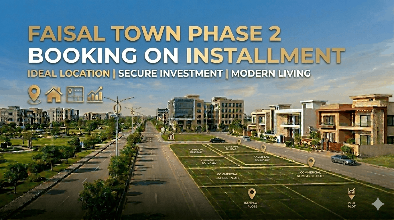 Faisal Town Phase 2 Booking on Installment